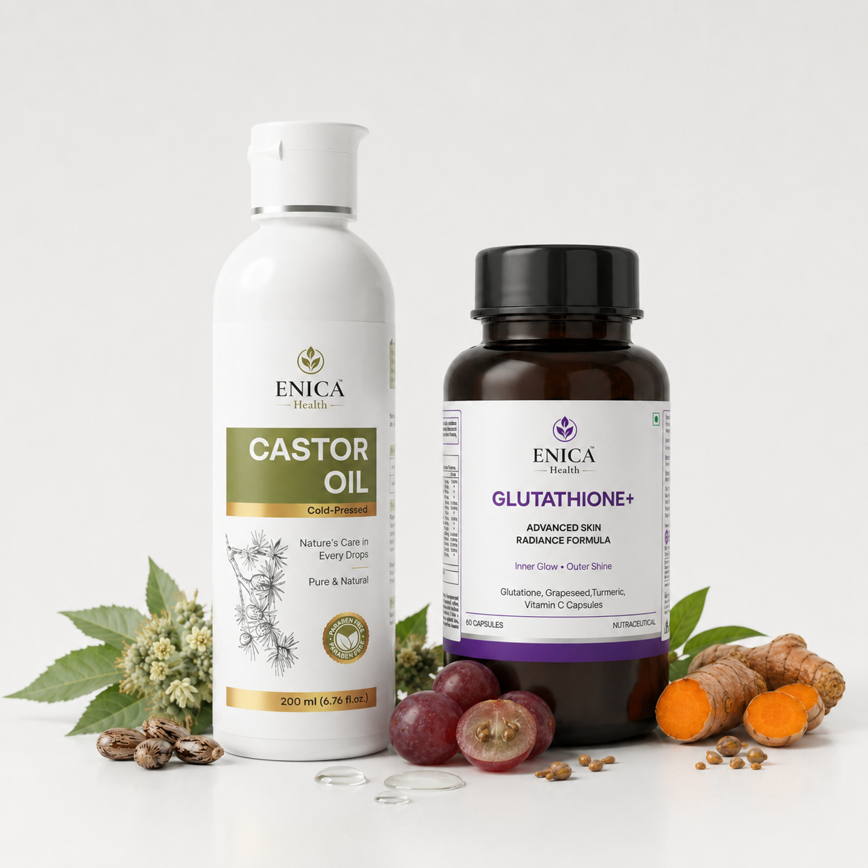 Castor Oil + Glutathione+ Combo